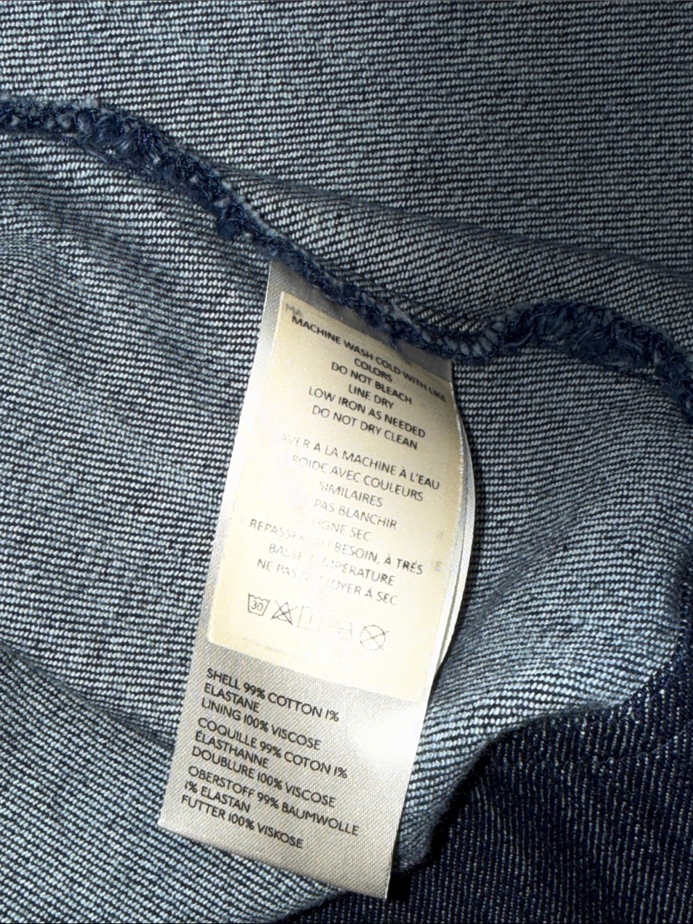 NWT Anthropologie Maeve Button Front blue Denim Maxi Corse Dress 6 Chore dress - Picture 11 of 11